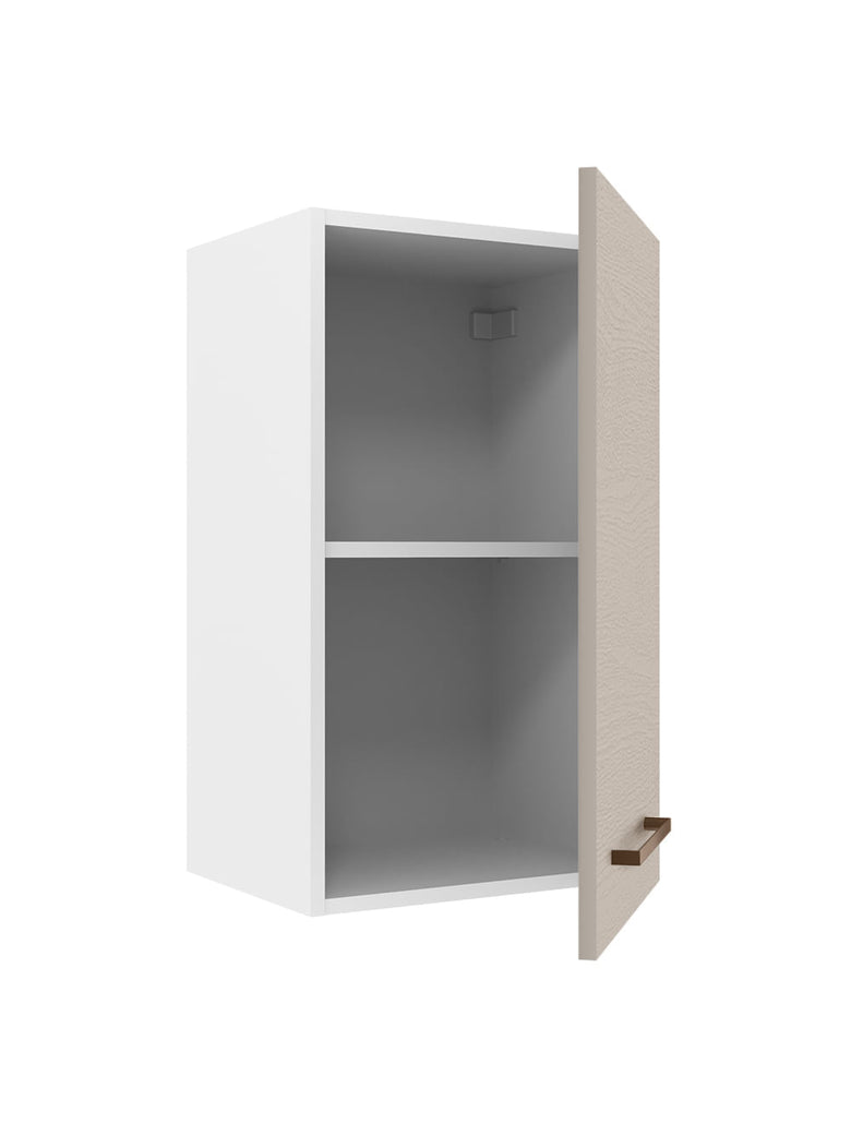 Armário Aéreo 40 cm 1 Porta Branco/Crema Agata Madesa