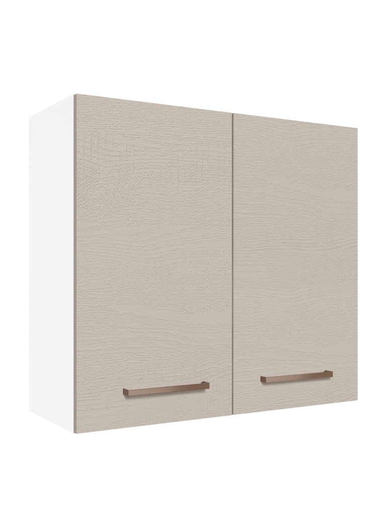 Armário Aéreo 70 cm 2 Portas Branco/Crema Agata Madesa