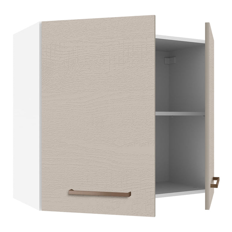 Armário Aéreo 70 cm 2 Portas Branco/Crema Agata Madesa