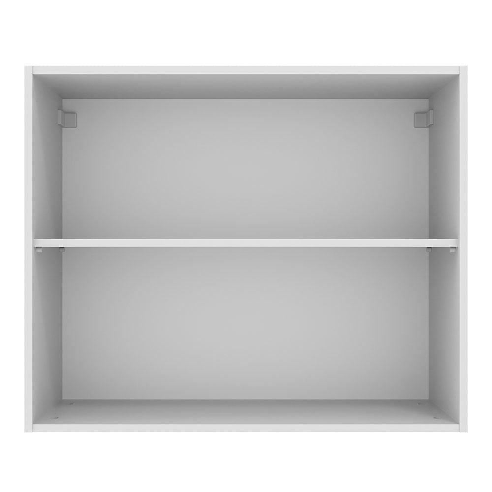 Armário Aéreo 80 cm 2 Portas Branco/Crema Agata Madesa