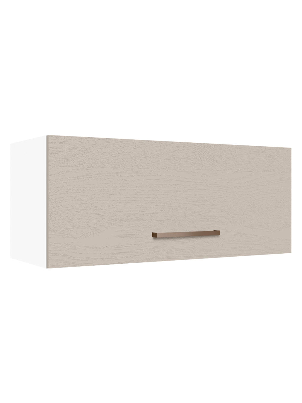 Armário Aéreo 80 cm 1 Porta Basculante Branco/Crema Agata Madesa - Branco/Crema