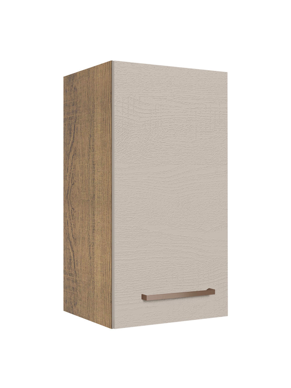 Armário Aéreo 35 cm 1 Porta Rustic/Crema Agata Madesa - Rustic/Crema