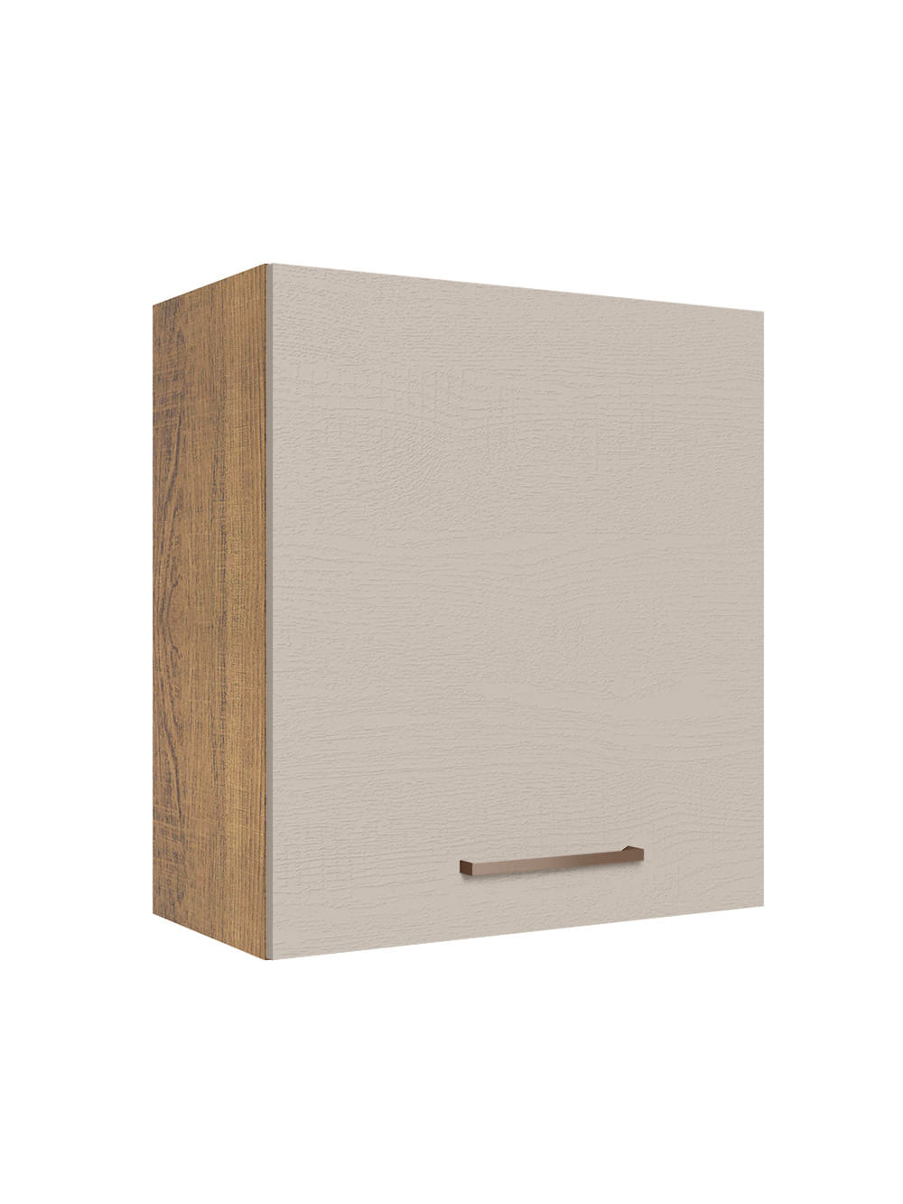 Armário Aéreo 60 cm 1 Porta Rustic/Crema Agata Madesa - Rustic/Crema