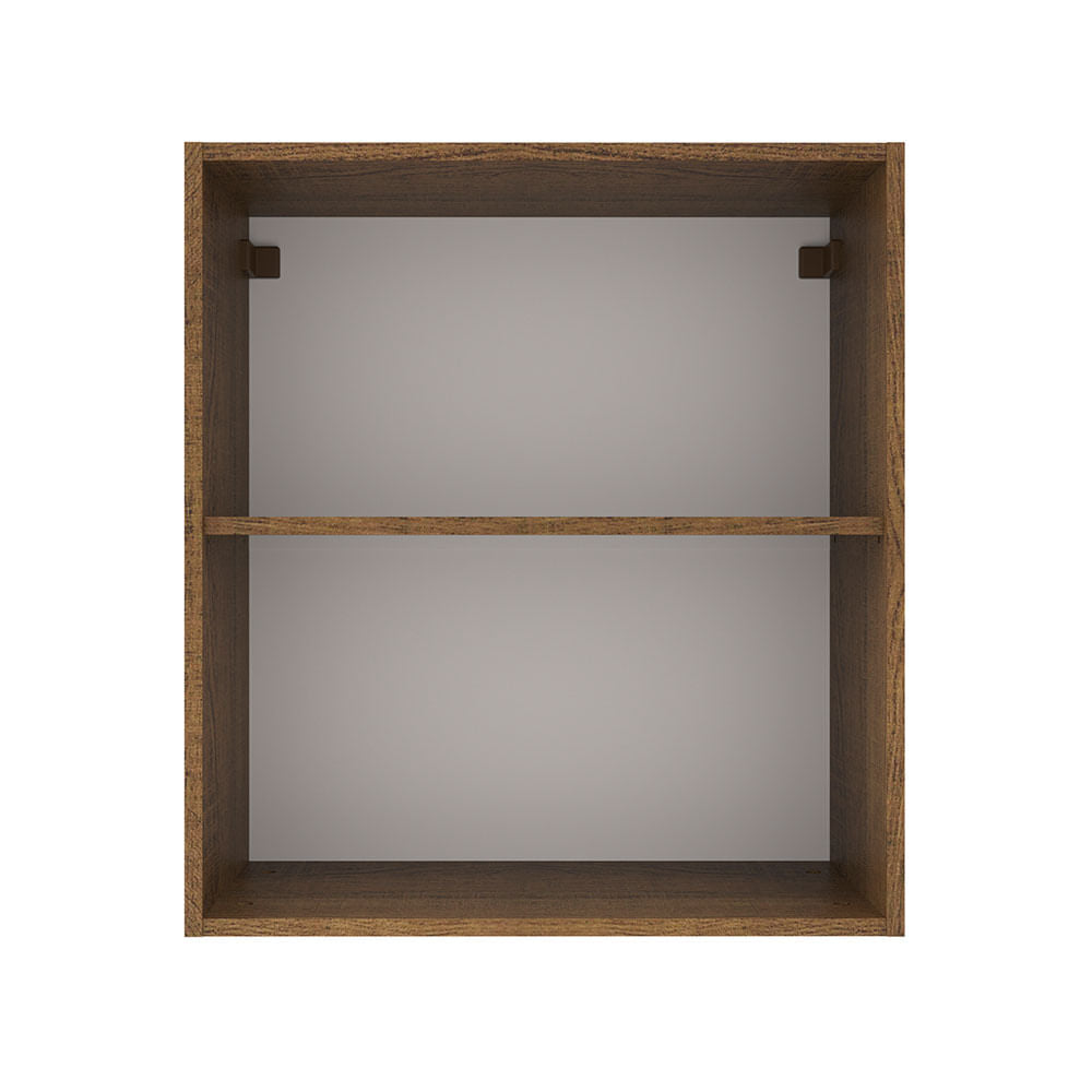 Armário Aéreo 60 cm 1 Porta Rustic/Crema Agata Madesa