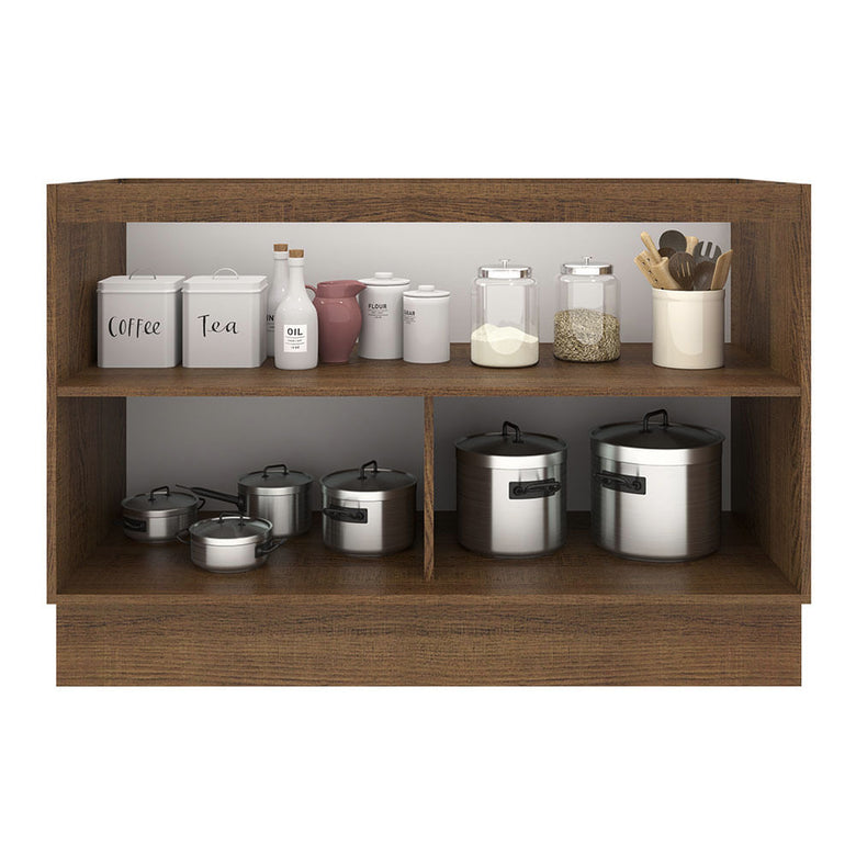 Balcão Gabinete de Pia 2 Portas Rustic/Crema Agata Madesa