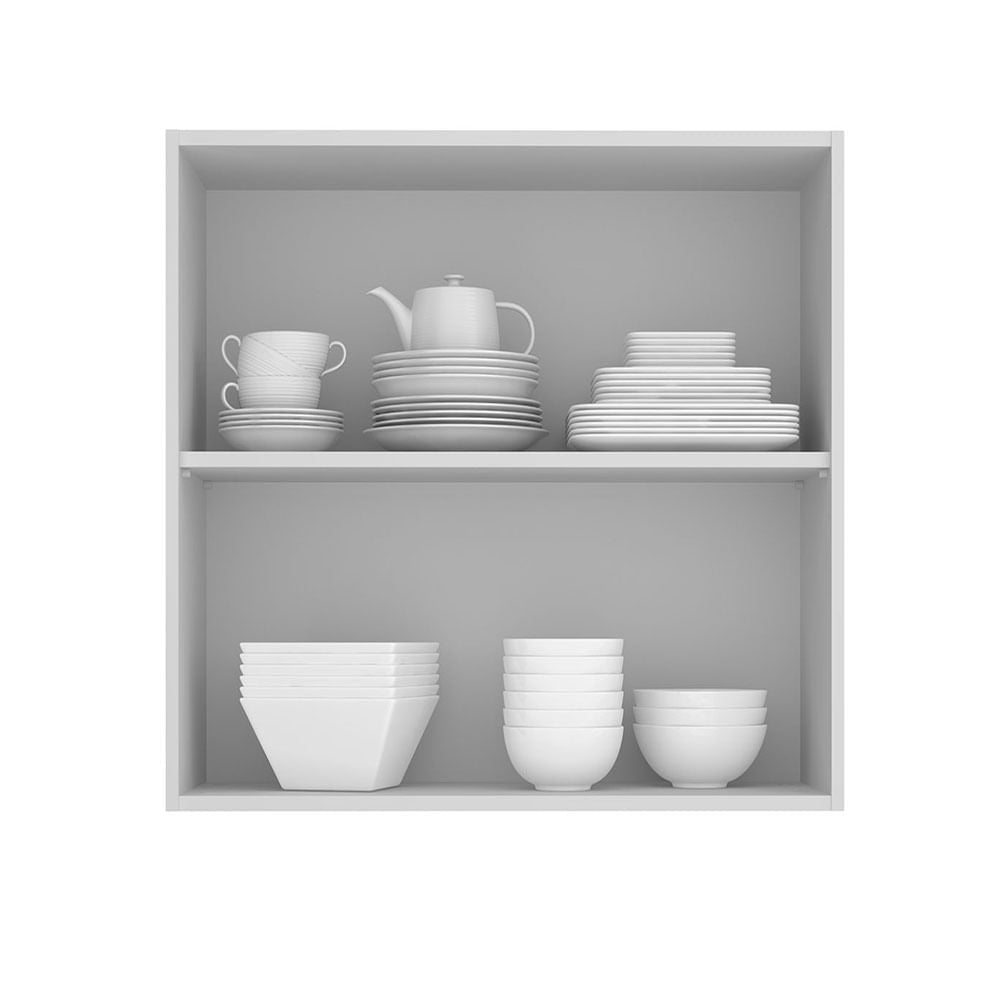 Armário Aéreo 70 cm 2 Portas Branco/Rustic Stella Madesa