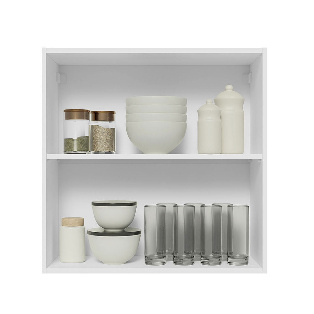 Armário Aéreo 70 cm 2 Portas Branco Glamy Madesa