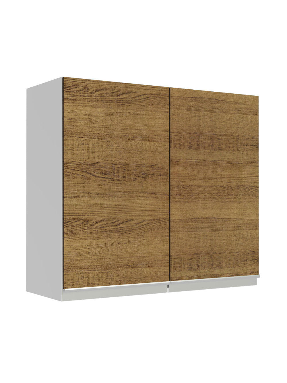 Armário Aéreo 70 cm 2 Portas Branco/Rustic Glamy Madesa - Branco/Rustic