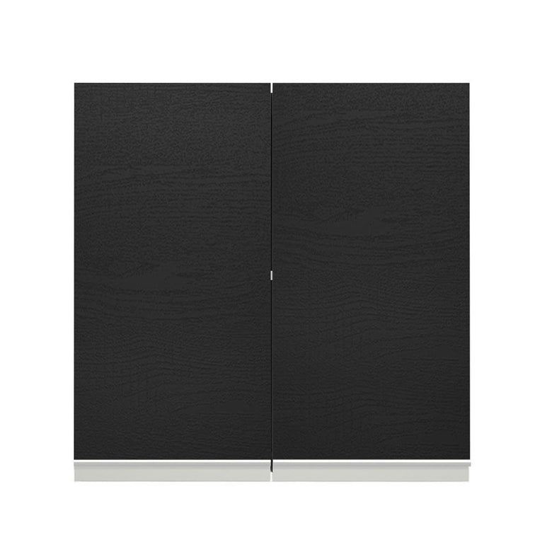 Armário Aéreo 70 cm 2 Portas Branco/Preto Glamy Madesa