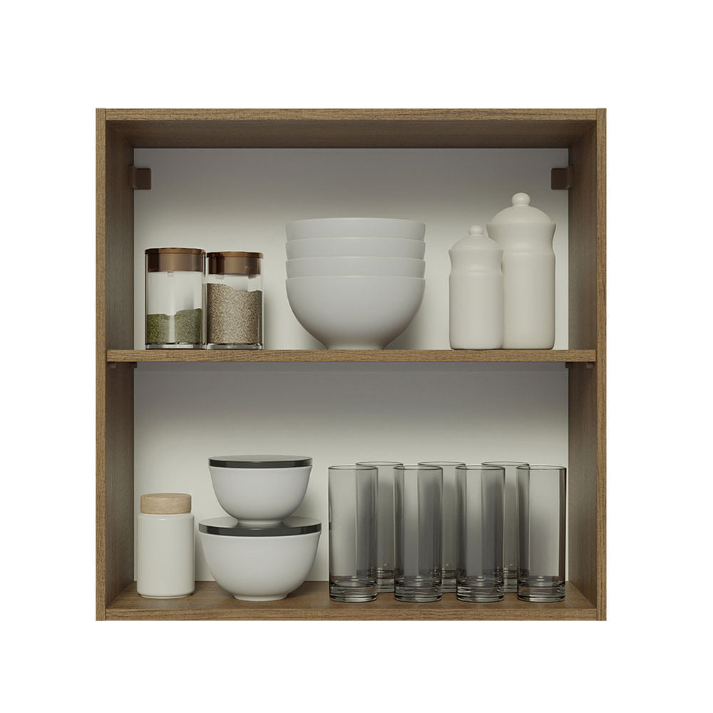 Armário Aéreo 70 cm 2 Portas Rustic Glamy Madesa