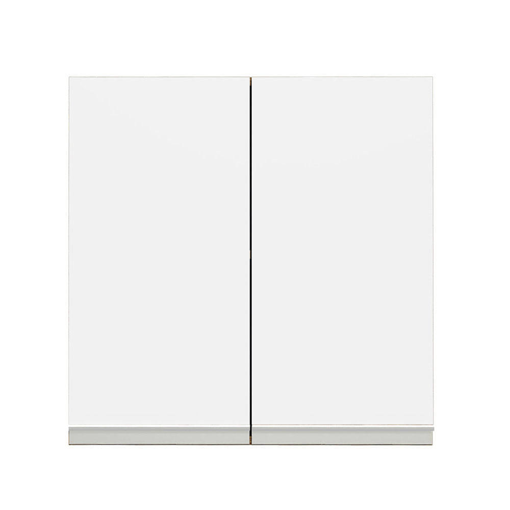 Armário Aéreo 70 cm 2 Portas Rustic/Branco Glamy Madesa