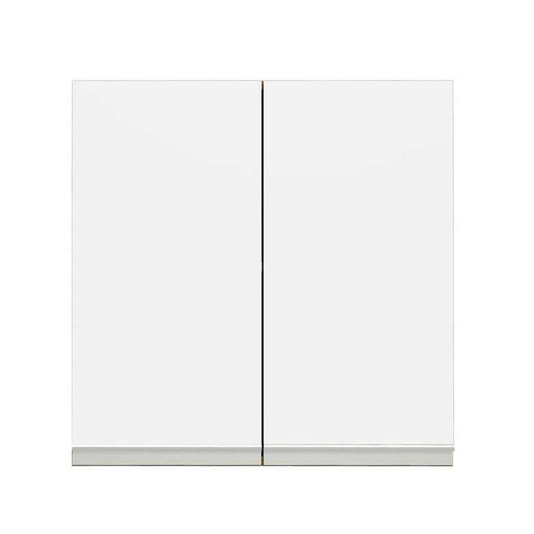 Armário Aéreo 70 cm 2 Portas Rustic/Branco Glamy Madesa