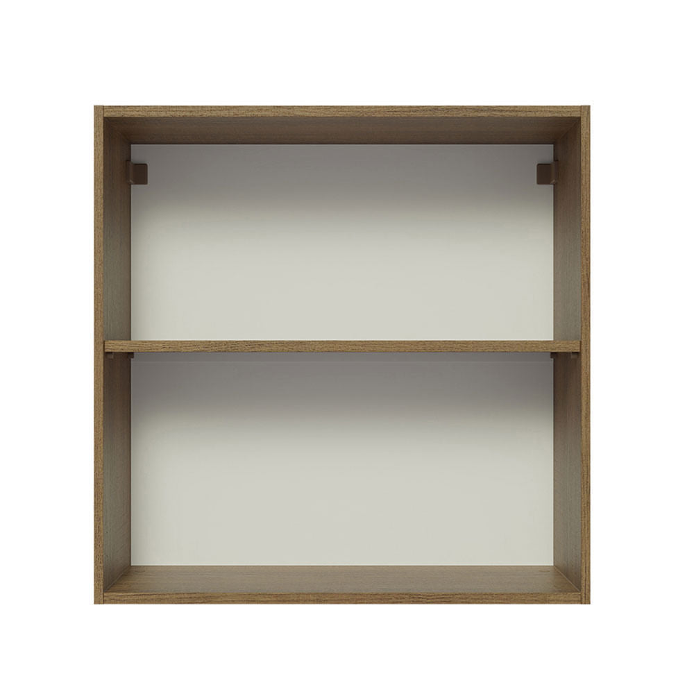 Armário Aéreo 70 cm 2 Portas Rustic/Branco Glamy Madesa