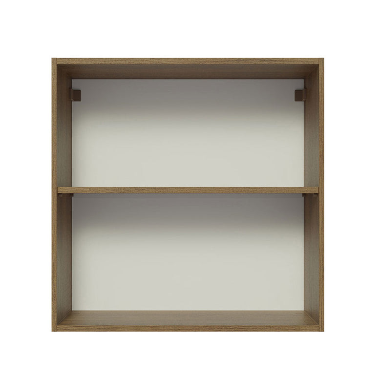 Armário Aéreo 70 cm 2 Portas Rustic/Branco Glamy Madesa