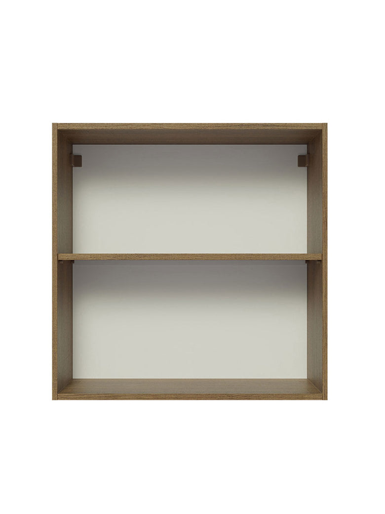 Armário Aéreo 70 cm 2 Portas Rustic/Preto Glamy Madesa