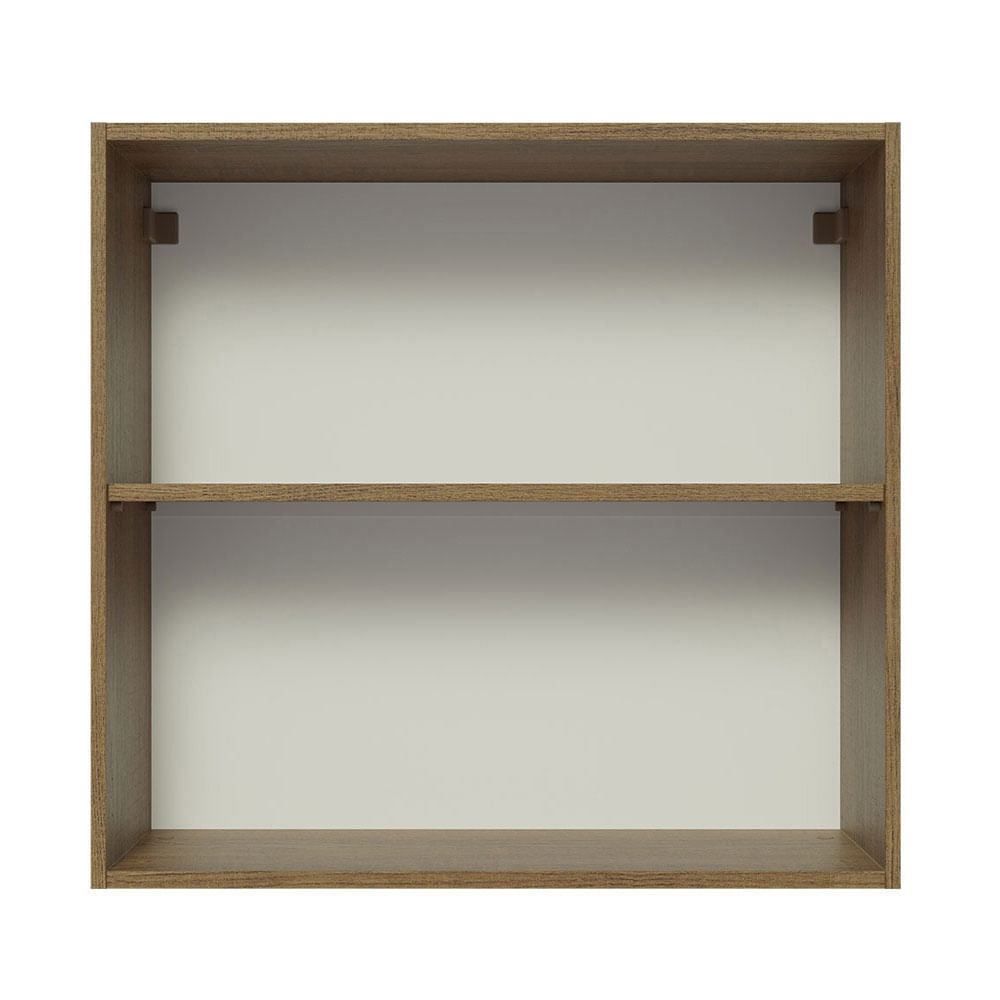 Armário Aéreo 70 cm 2 Portas Rustic/Cinza Lux Madesa