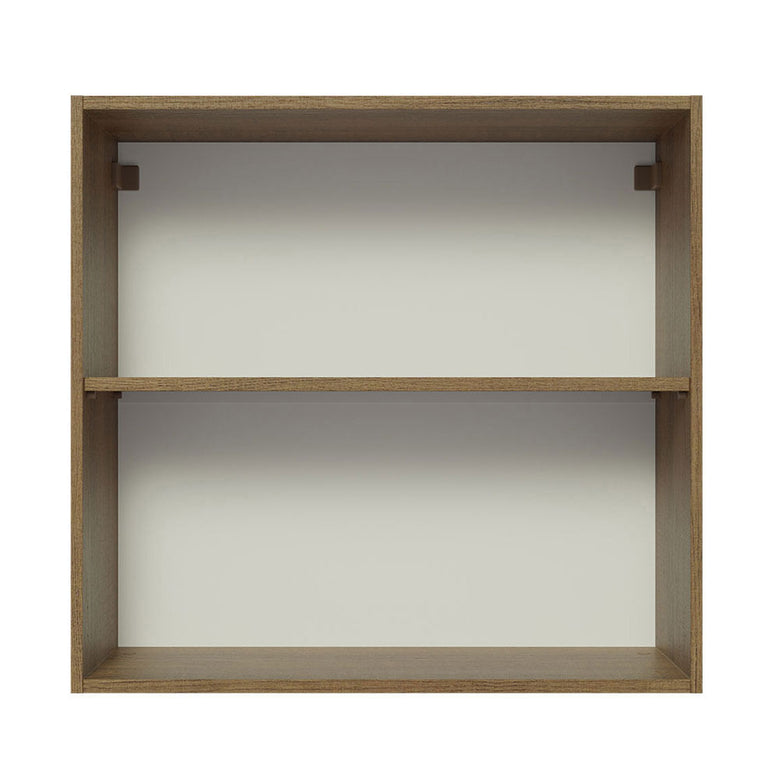 Armário Aéreo 70 cm 2 Portas Rustic/Cinza Lux Madesa