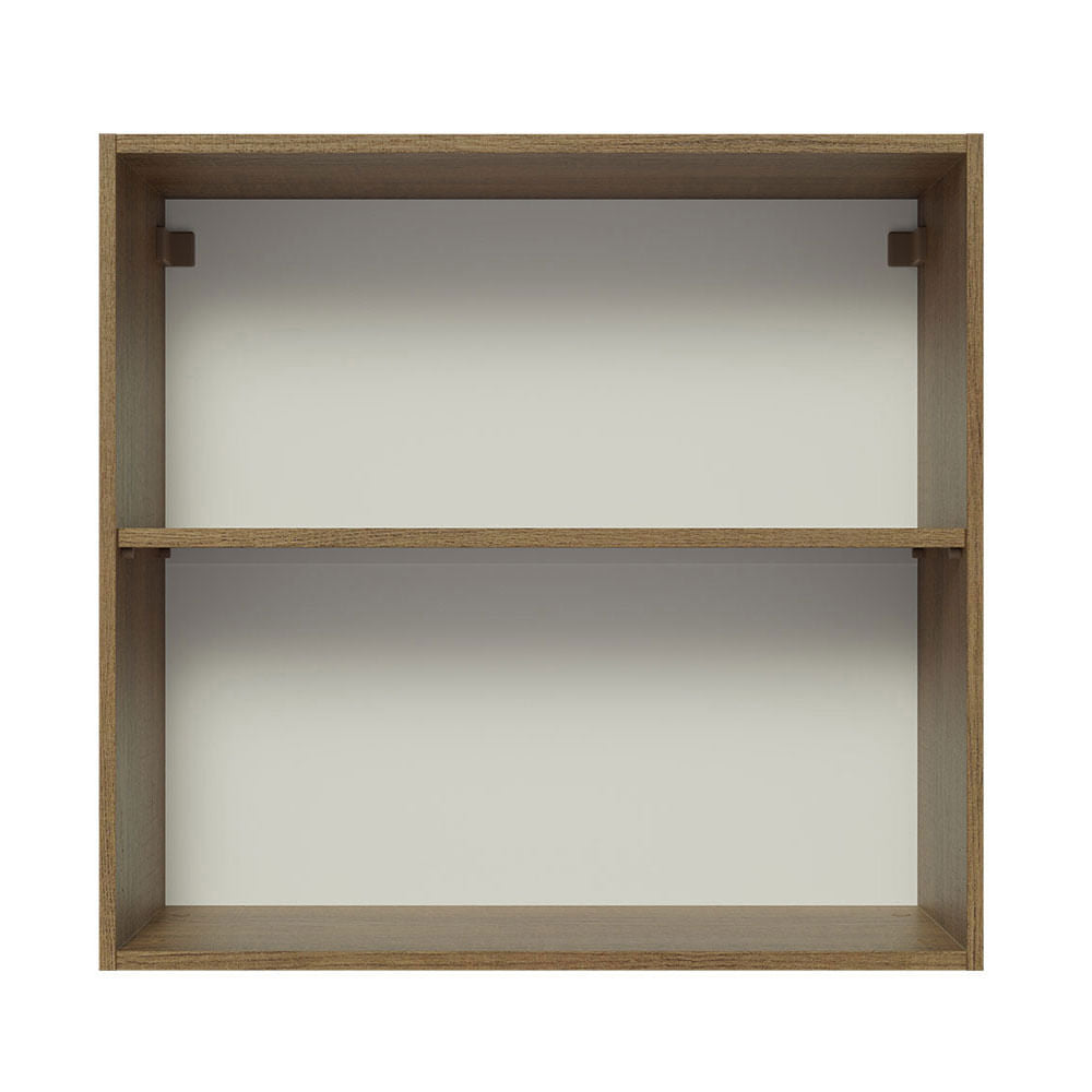 Armário Aéreo 70 cm 2 Portas Rustic/Preto Lux Madesa