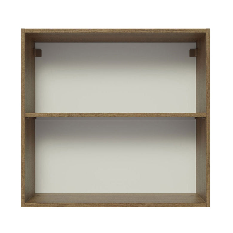 Armário Aéreo 70 cm 2 Portas Rustic/Preto Lux Madesa