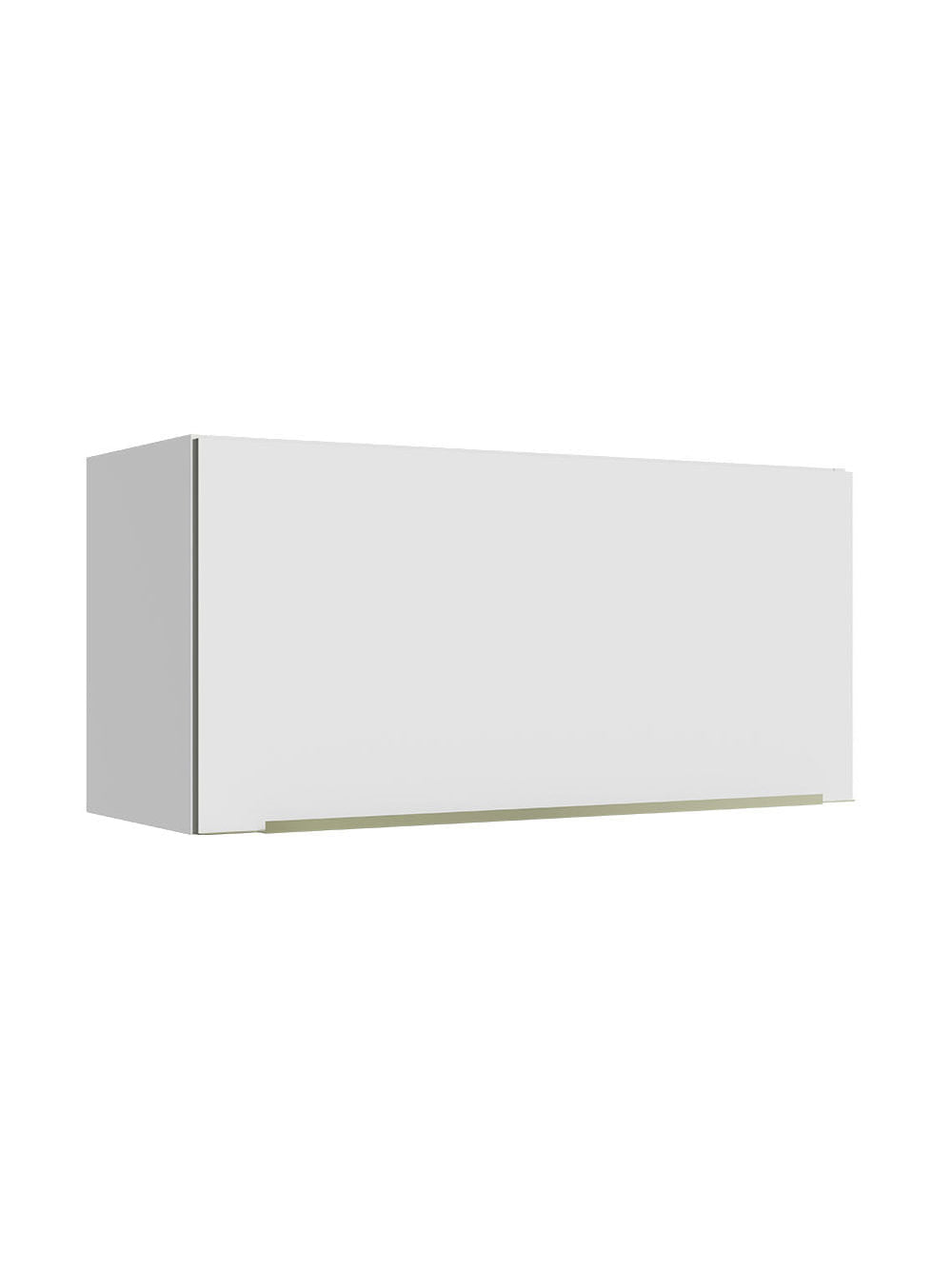 Armário Aéreo 70 cm 1 Porta Branco/Branco Veludo Lux Madesa - Branco/Branco Veludo