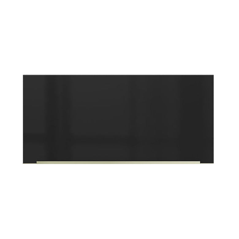 Armário Aéreo 70 cm 1 Porta Branco/Preto Lux Madesa