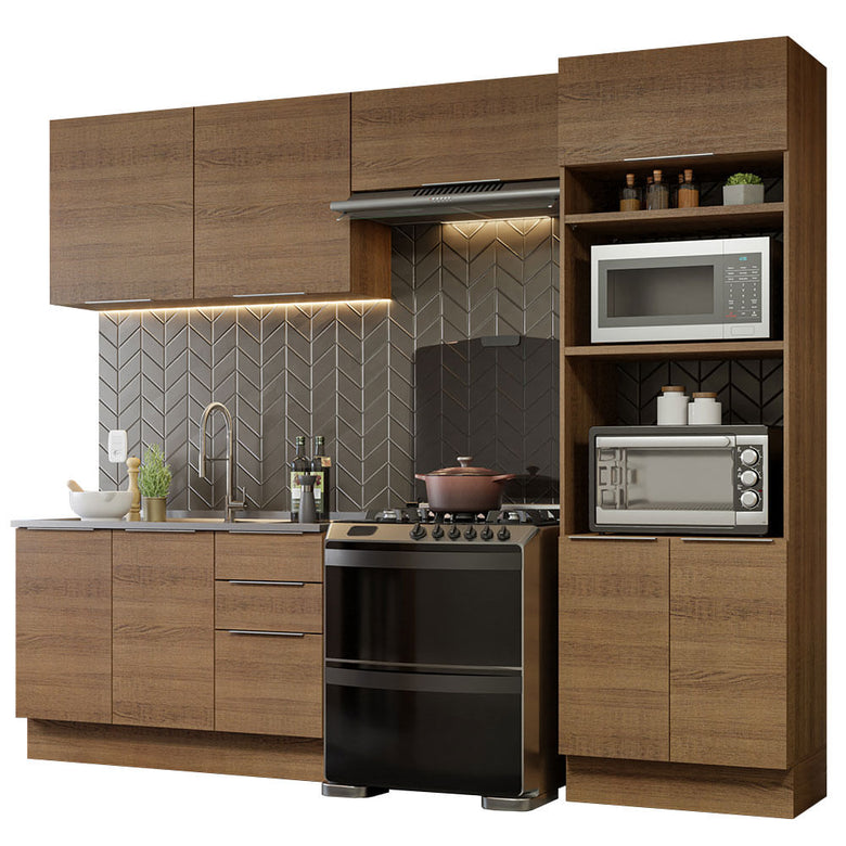 Armário de Cozinha Completa 270cm Rustic Stella Madesa 05