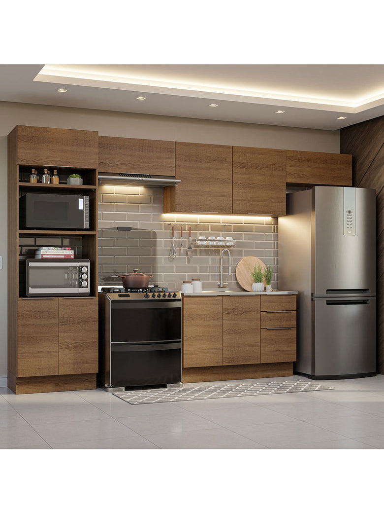 Armário de Cozinha Completa 350cm Rustic Stella Madesa 01