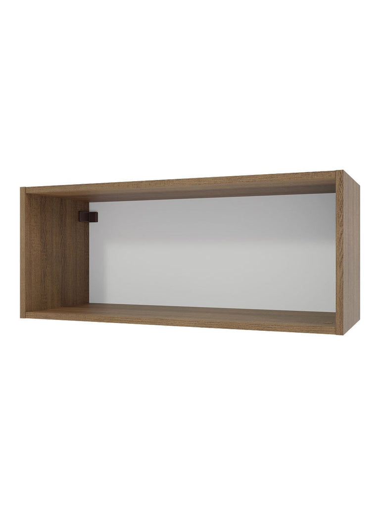 Armário Aéreo 80 cm Nicho Aberto para Cozinhas Lux, Glamy, Agata, Stella Rustic Madesa