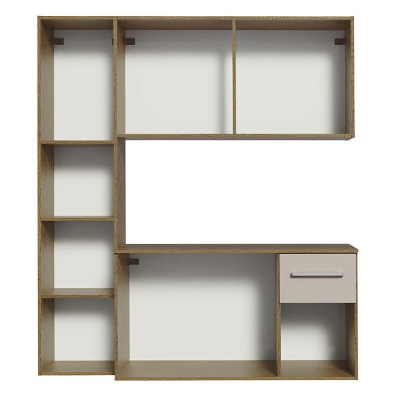 Armário de Cozinha Compacta 120cm Rustic/Crema Easy Madesa