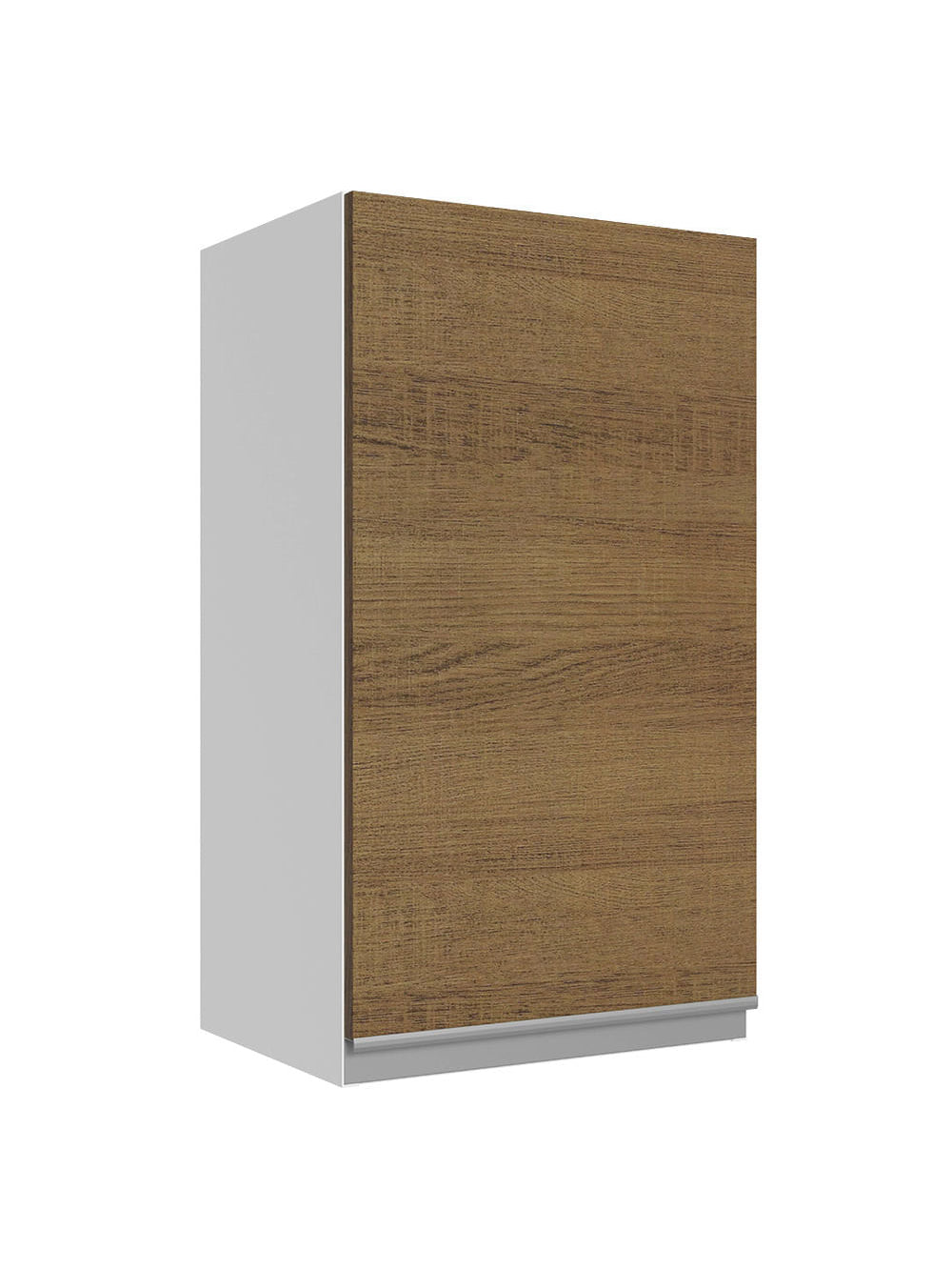 Armário Aéreo 100% MDF 35 cm 1 Porta Branco/Rustic Acordes Madesa - Branco/Rustic