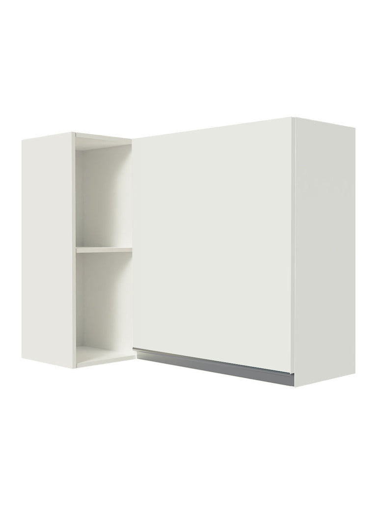 Armário Aéreo de Canto 100% MDF com Adega Branco Smart Madesa