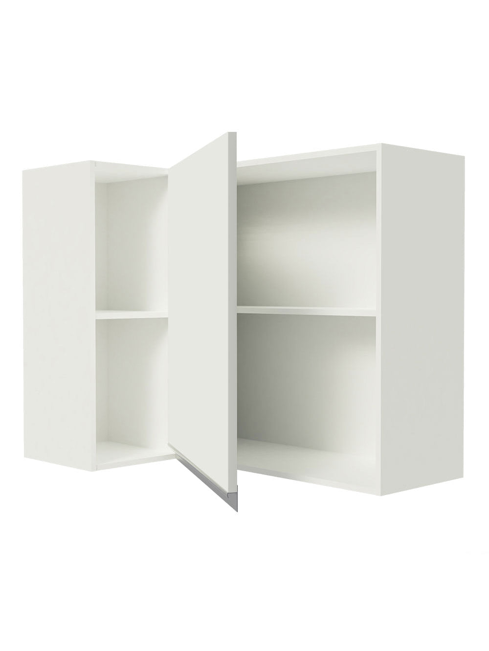 Armário Aéreo de Canto 100% MDF com Adega Branco Smart Madesa