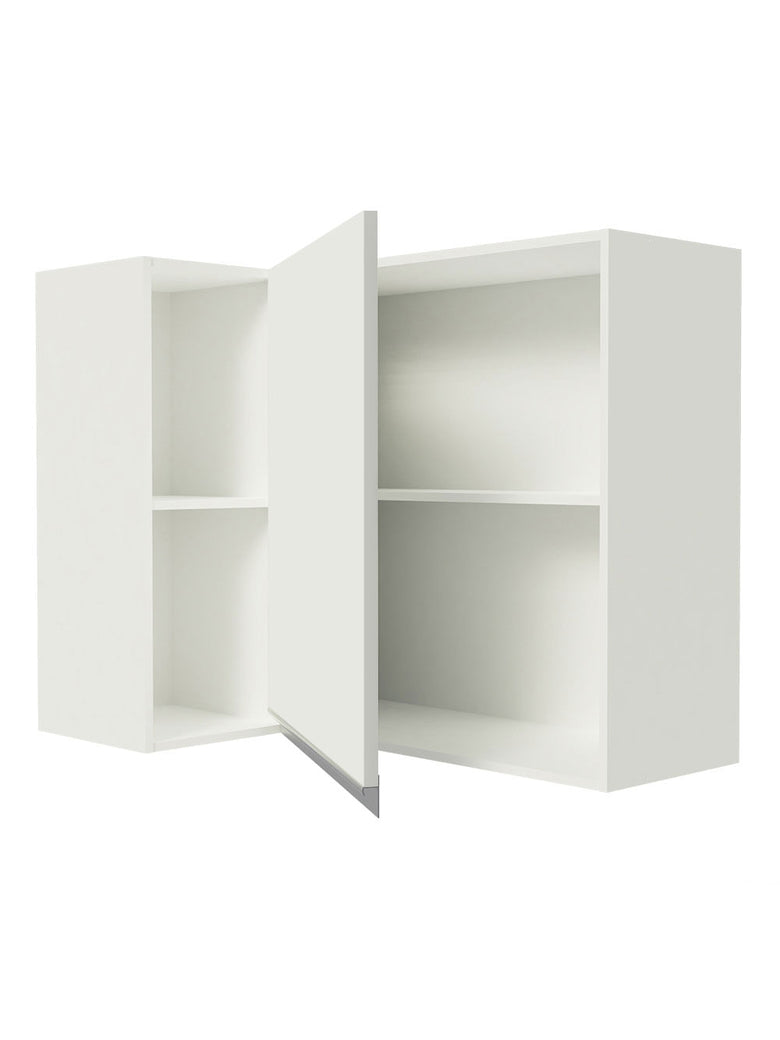 Armário Aéreo de Canto 100% MDF com Adega Branco Smart Madesa