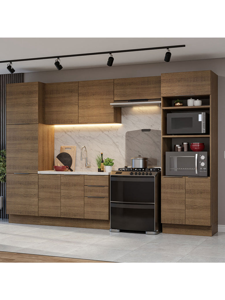 Armário de Cozinha Completa 330cm Rustic Stella Madesa 02