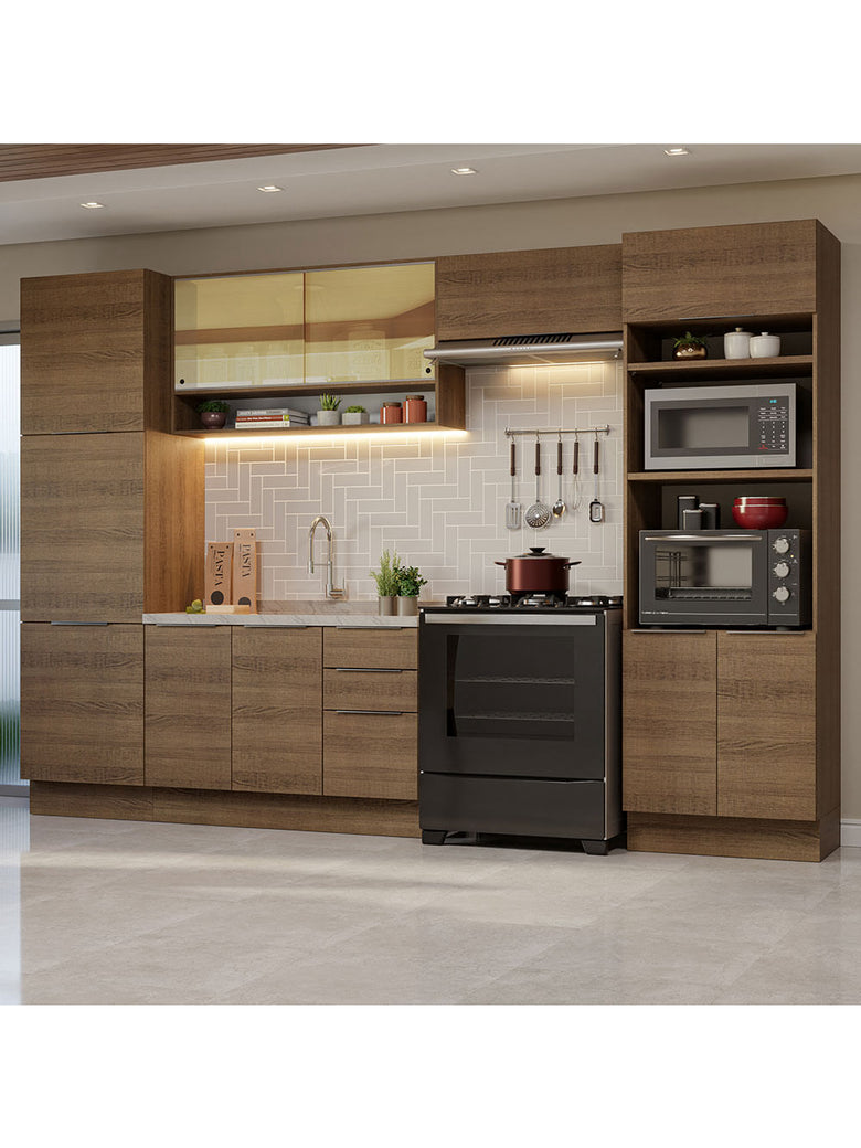 Armário de Cozinha Completa 330cm Rustic Stella Madesa 03