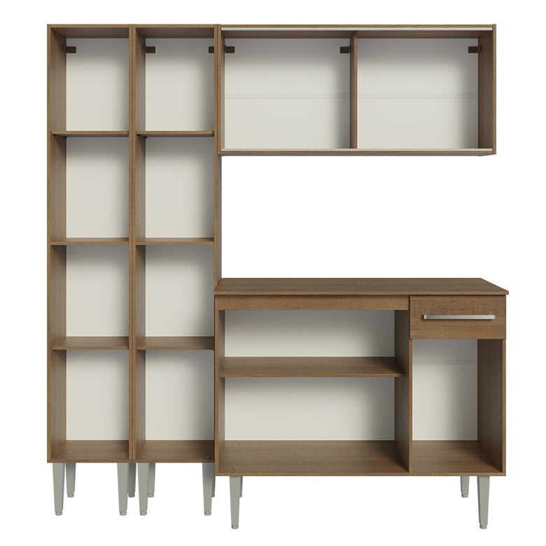 Armário de Cozinha Compacta 169cm Rustic Emilly Madesa 10