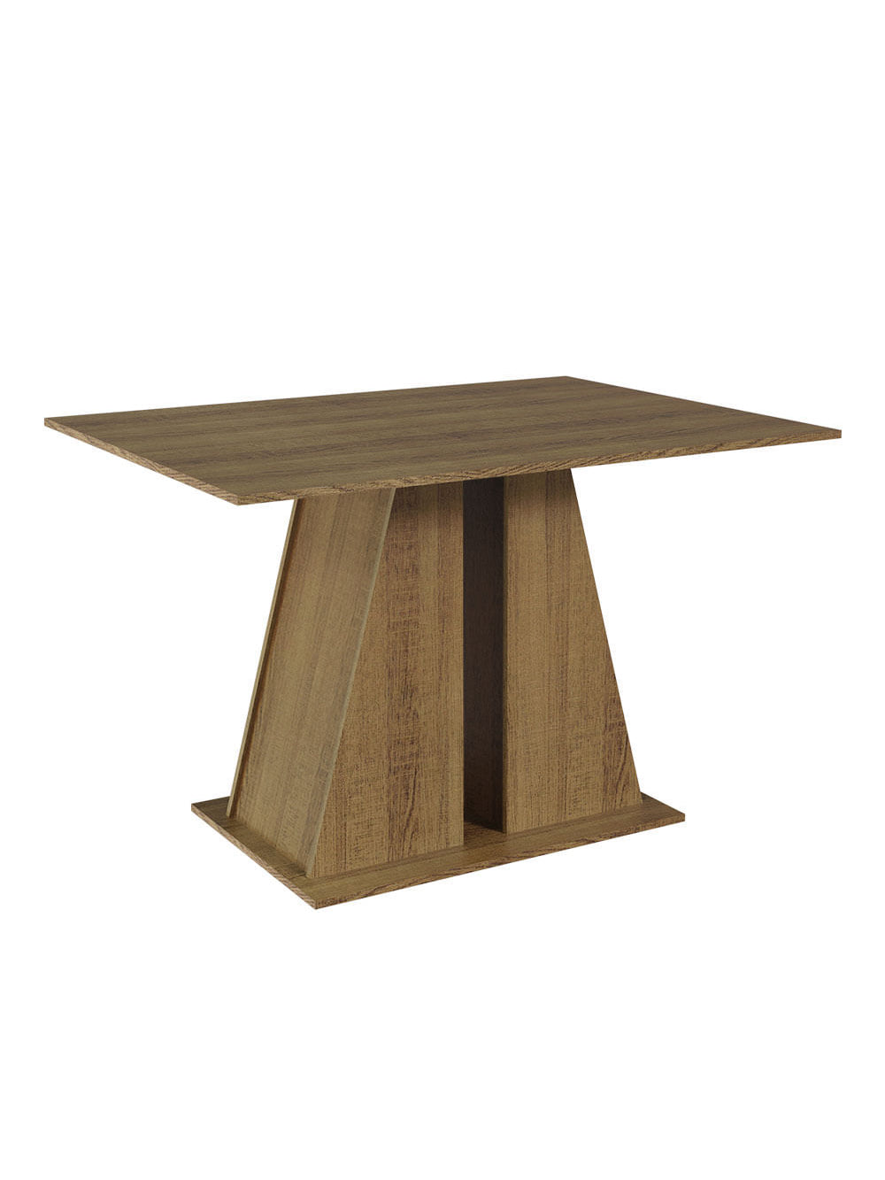 Mesa de Jantar Retangular com Tampo de Madeira Rustic 5383 Madesa - Rustic