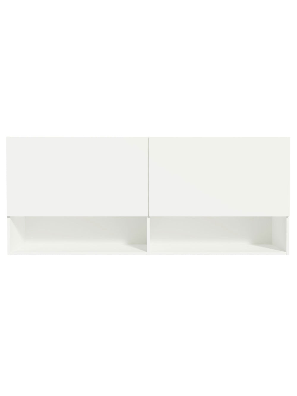 Armário Aéreo para Quarto com Nicho e Prateleira 120cm Branco Madesa