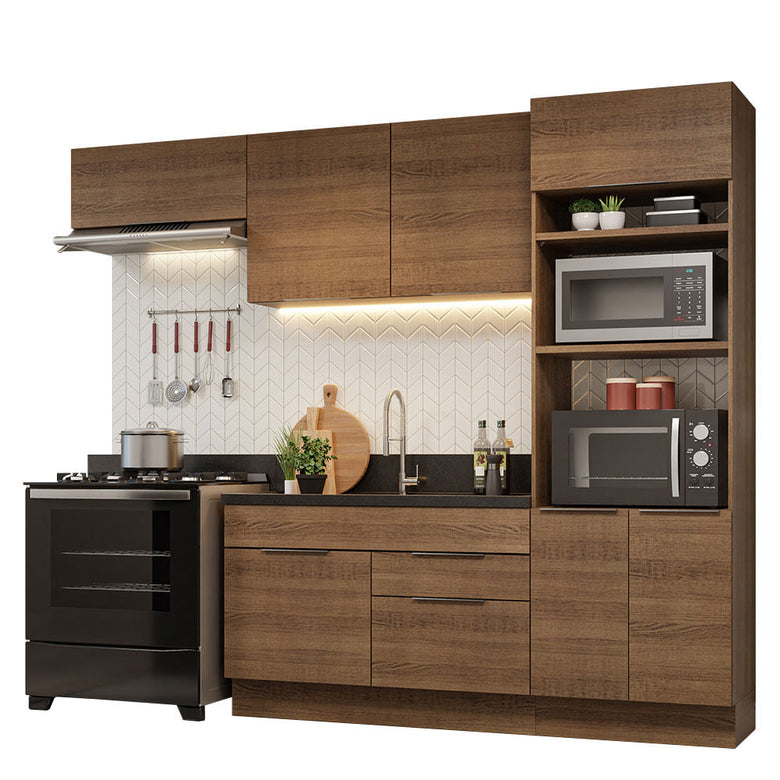 Armário de Cozinha Completa 270cm Rustic Stella Madesa 10