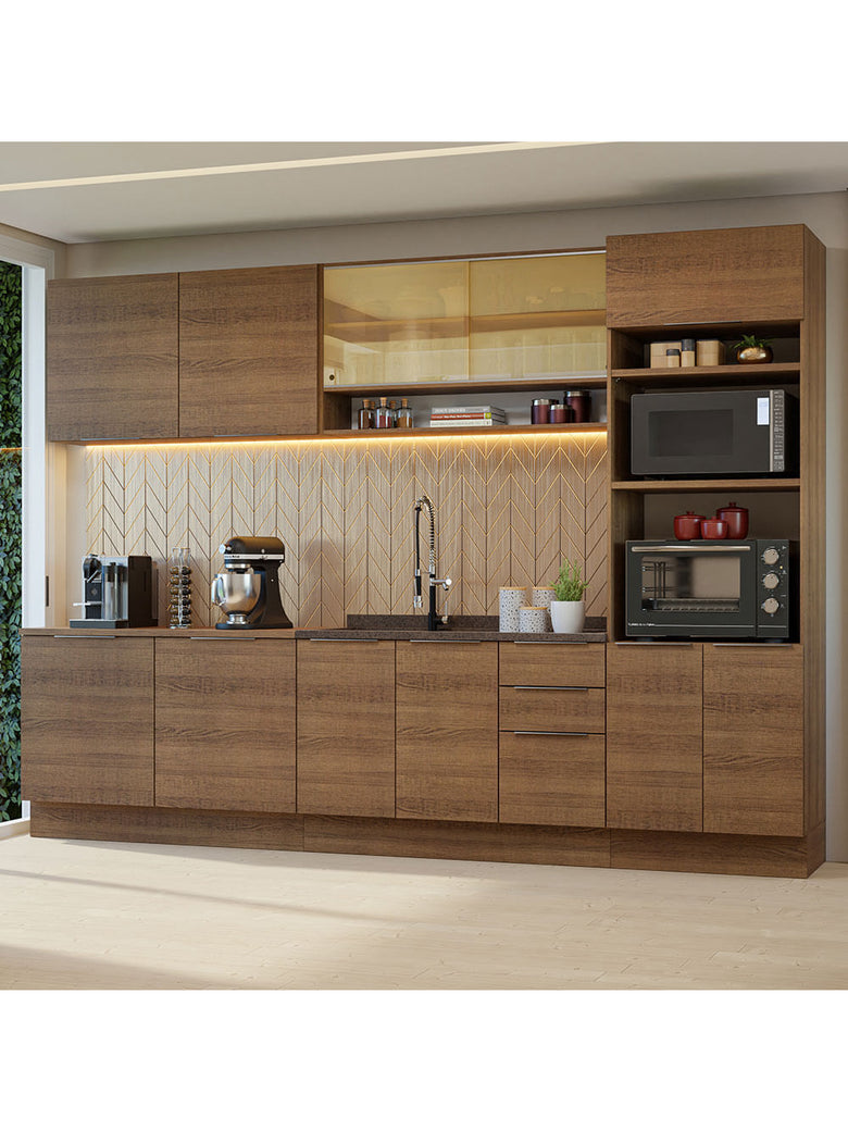 Armário de Cozinha Completa 310cm Rustic Stella Madesa 02