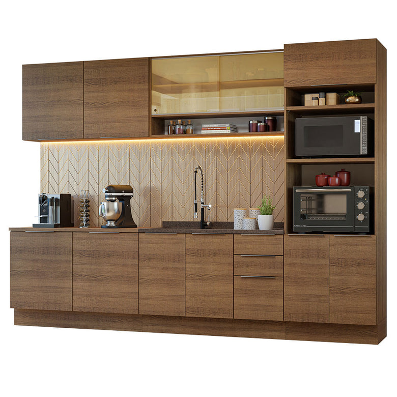 Armário de Cozinha Completa 310cm Rustic Stella Madesa 02