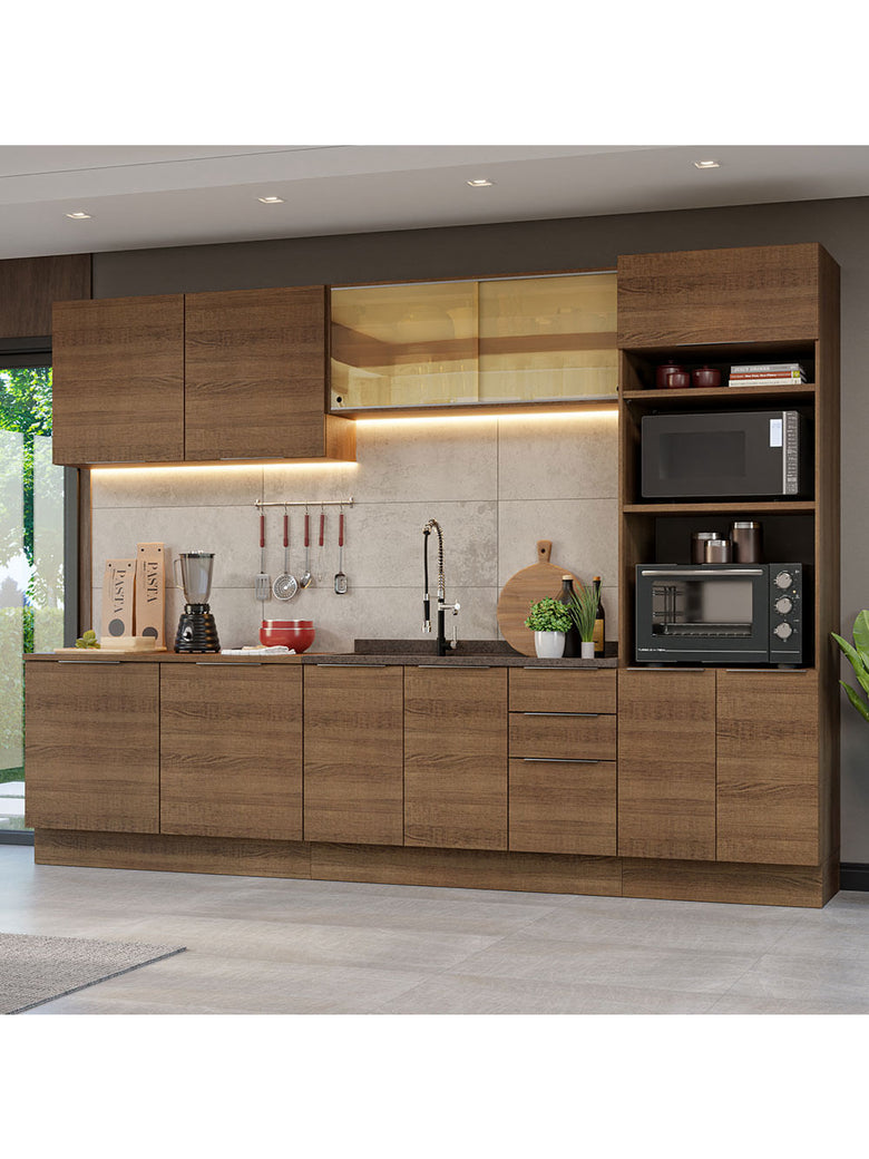 Armário de Cozinha Completa 310cm Rustic Stella Madesa 03