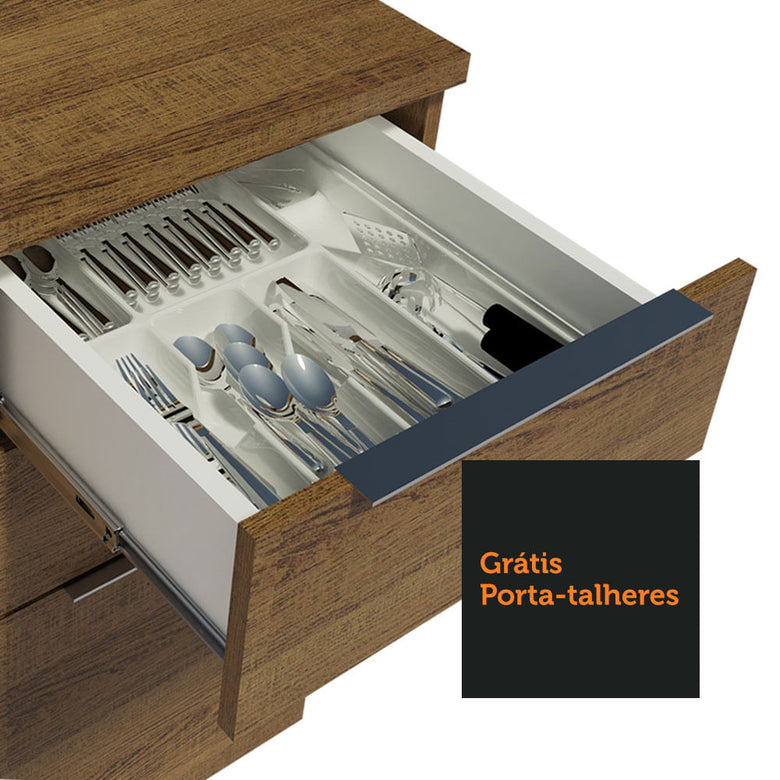 Armário de Cozinha Completa 310cm Rustic Stella Madesa 03