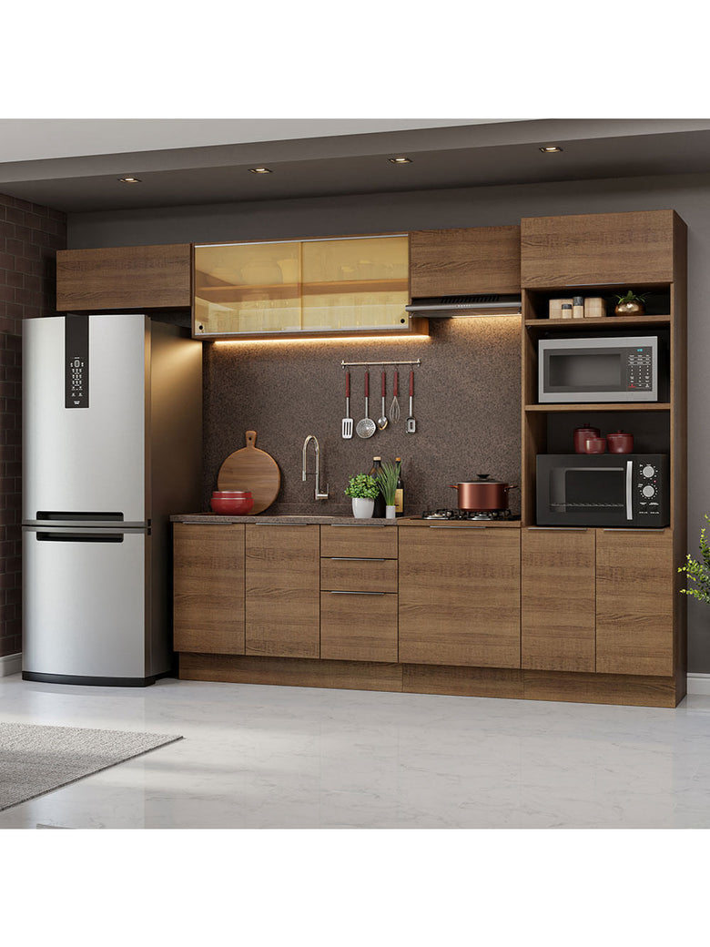 Armário de Cozinha Completa 330cm Rustic Stella Madesa 04