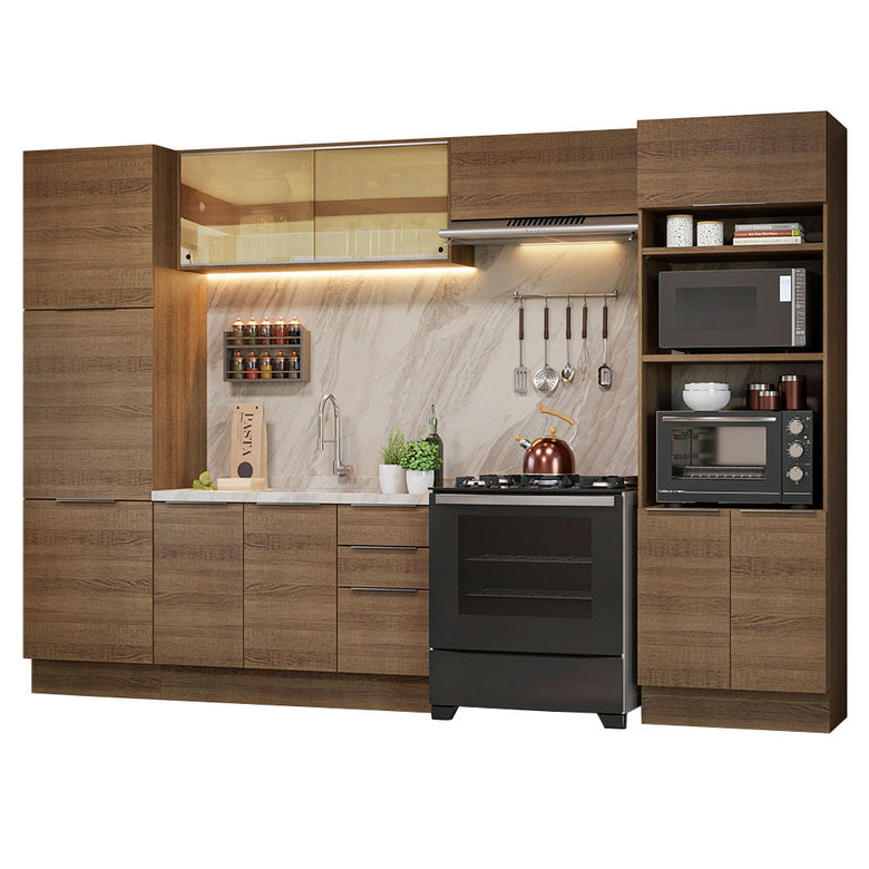 Armário de Cozinha Completa 330cm Rustic Stella Madesa 07