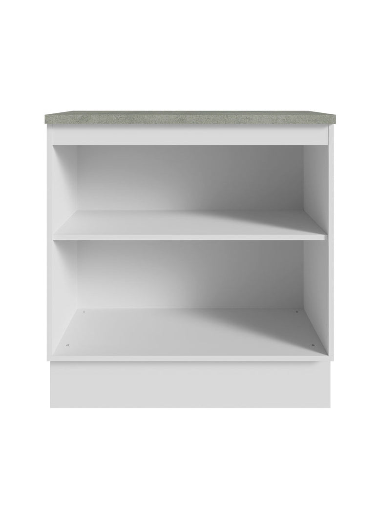Armário Gabinete para Banheiro 80cm 2 Portas Branco Madesa