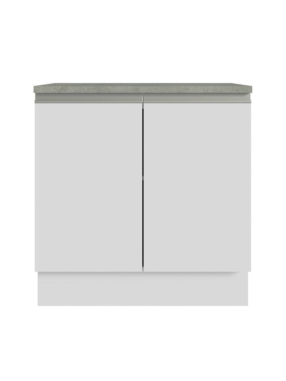 Armário Gabinete para Banheiro 80cm 2 Portas Branco Madesa