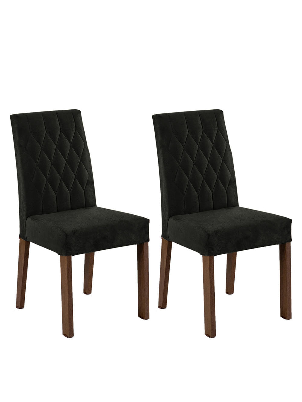 Kit 2 Cadeiras de Jantar 4256 Rustic/Oxford Madesa - Rustic/Oxford