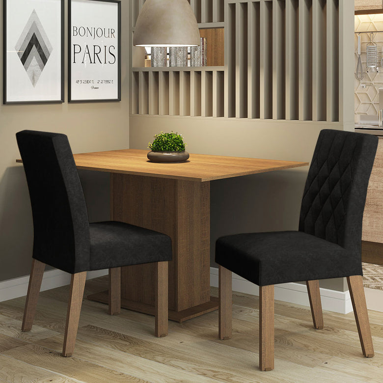 Kit 2 Cadeiras de Jantar 4256 Rustic/Oxford Madesa