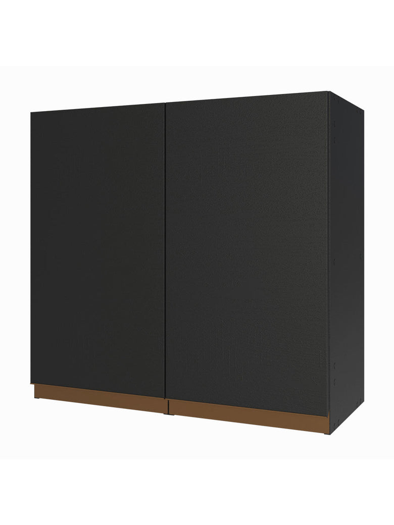 Armário Aéreo 70 cm 2 Portas Preto Reims Madesa